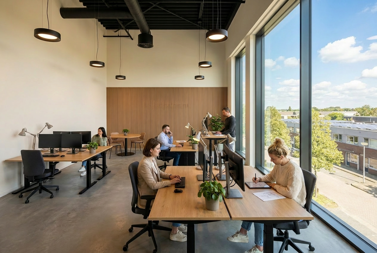 Kantoor 117 m² op de tweede verdieping, werkomgeving